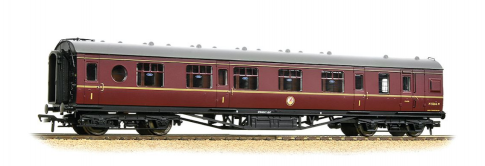 Bachmann 39-471 LMS LMS 60ft 'Porthole' Brake First Corridor BR Maroon